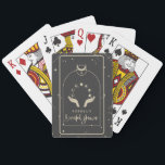 Baraja De Cartas Mystical Zodiac Tarot Celestial Bridal Shower<br><div class="desc">Las cédulas de juego misticas de Zodiac Tarot Celestial Bridal Shower Jutters se sumergen en la mística del cosmos con este juego de ducha de novias celestes con tarjeta de zodiaco místico Tarot. Cada tarjeta, un portal para las estrellas, revela el viaje de la novia a través del reino celeste....</div>