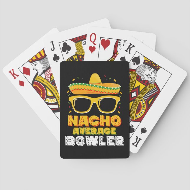 Baraja De Cartas Nacho Promedio de Bowler Cinco De MayoNacho Promed (Reverso)