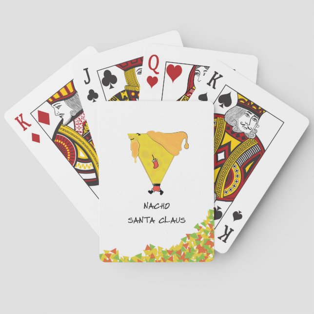 Baraja De Cartas Nacho Santa con Chips (Reverso)