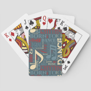 Baraja De Cartas Nacido en Dance Blue/Red/Gold ID277