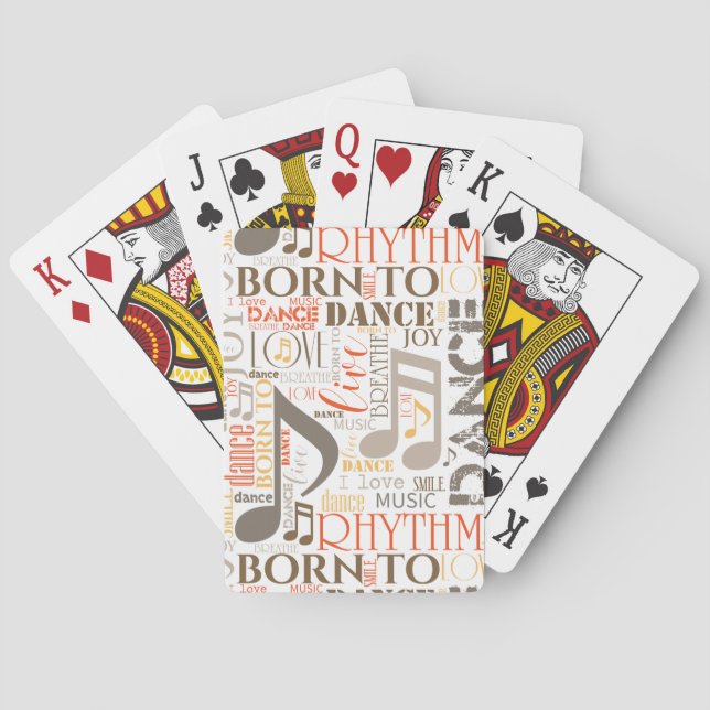 Baraja De Cartas Nacido en Dance Brown ID277 (Reverso)