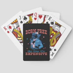 Baraja De Cartas Nacido libre pero ahora soy caro gracioso