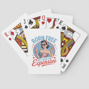 Baraja De Cartas Nacido libre pero ahora soy costoso