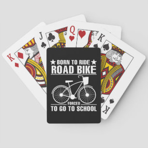 Baraja De Cartas Nacido Para Montar Bicicleta De Carretera Obligado