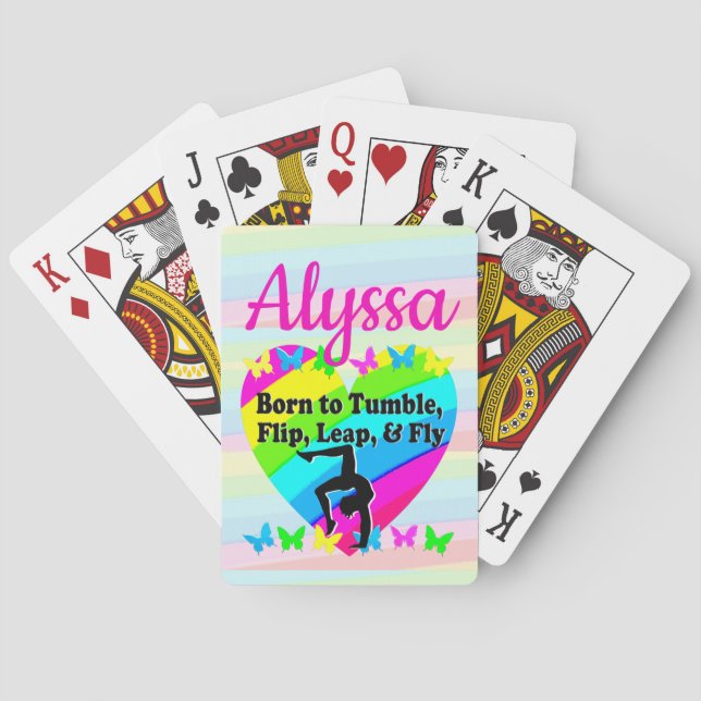 BARAJA DE CARTAS NACIDO PARA SER UNA REINA DE TUMBLING (Reverso)