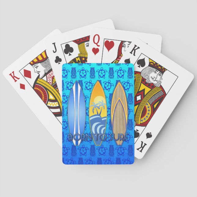 Baraja De Cartas Nacido Para Surf (Reverso)