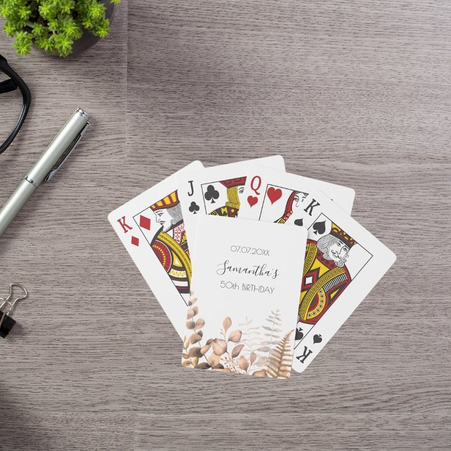 Baraja De Cartas Nacimiento eucalipto helechos de bosques dorados n (Subido por el creador)
