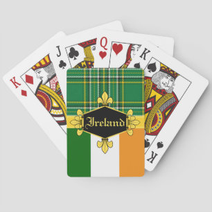 Baraja De Cartas Nacional de Irlanda Tartán, bandera, Personalizar