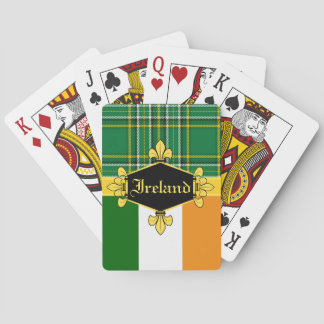 Baraja De Cartas Nacional de Irlanda Tartán, bandera, Personalizar 
