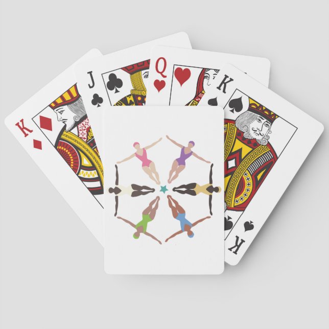 Baraja De Cartas Nadadores Sincronizados (Reverso)