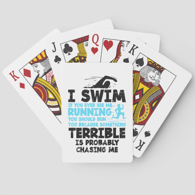 Baraja De Cartas Nadando - Nadando (Reverso)
