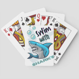 Baraja De Cartas nadar con tiburones