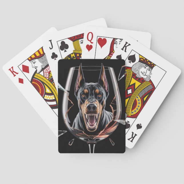BARAJA DE CARTAS NAIPE DOBERMAN (Reverso)