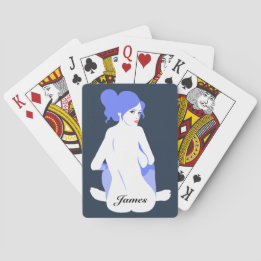 Baraja De Cartas "Naipes personalizados del sello del vagabundo"