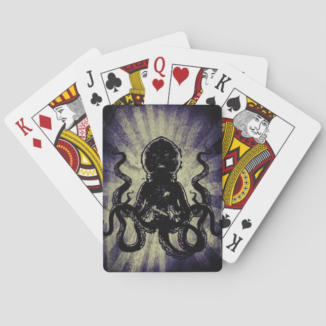 Baraja De Cartas Naipes: Pulpo (Reverso)