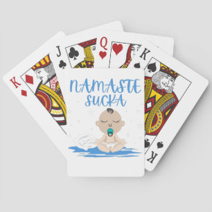 Baraja De Cartas NAMASTE SUCKA divertido bebé maestro de yoga zen