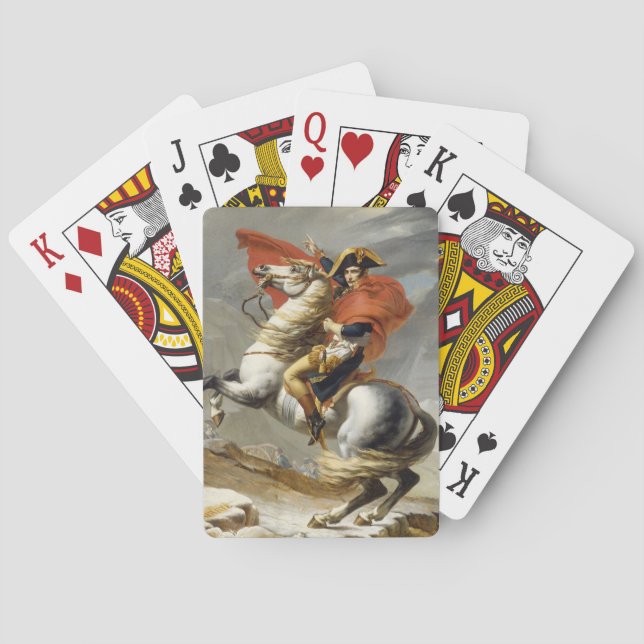 Baraja De Cartas Napoleón cruzando los Alpes por Jacques Louis Davi (Reverso)