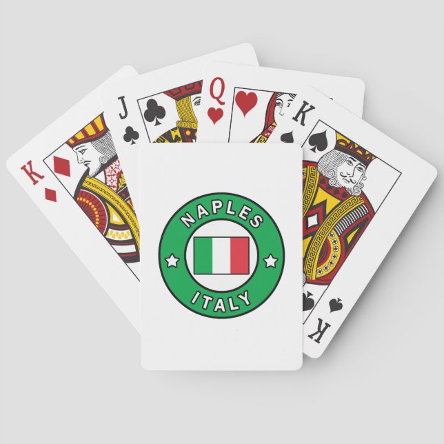 Baraja De Cartas Nápoles Italia (Reverso)