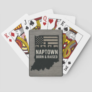 Baraja De Cartas Naptown Nacido y Cubierta de Tarjeta Elevada