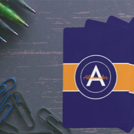 Baraja De Cartas Naranja azul de la Marina Oscura