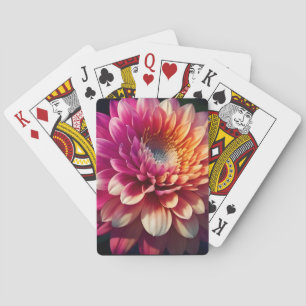 Baraja De Cartas Naranja blanco amarillo rosa morado azul dahlia fl
