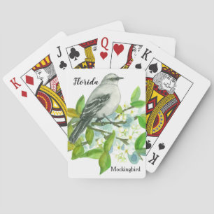 Baraja De Cartas Naranja Blossom Florida Souvenir