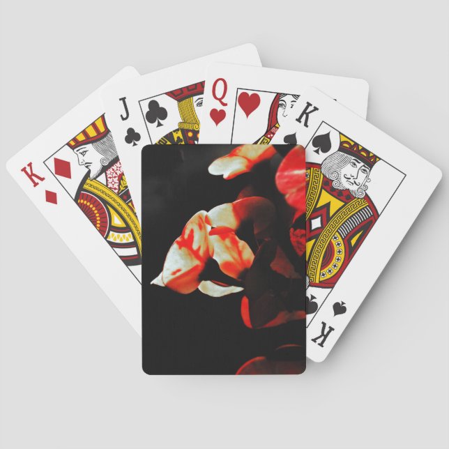 Baraja De Cartas Naranja Cactus Flower (Reverso)