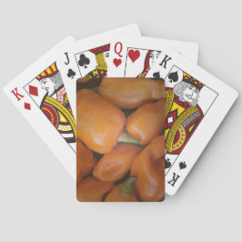 Baraja De Cartas Naranja Chili Pepper Vegetables Foto Southwest
