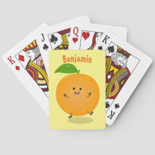 Baraja De Cartas Naranja de danza dulce cítricos