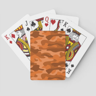 Baraja De Cartas Naranja Español Camuflaje Monocolor Béisbol