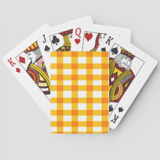 Baraja De Cartas Naranja Gingham