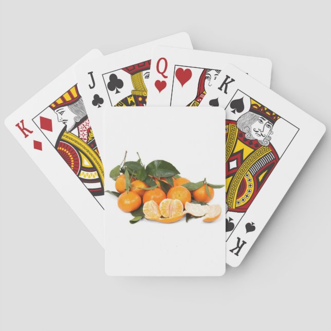 Baraja De Cartas Naranjas (Reverso)