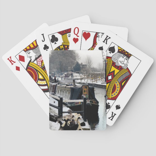 BARAJA DE CARTAS NARROWBOATS JUGANDO TARJETAS (Reverso)