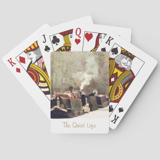 BARAJA DE CARTAS NARROWBOATS JUGANDO TARJETAS (Reverso)