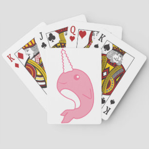 Baraja De Cartas Narwhal rosado