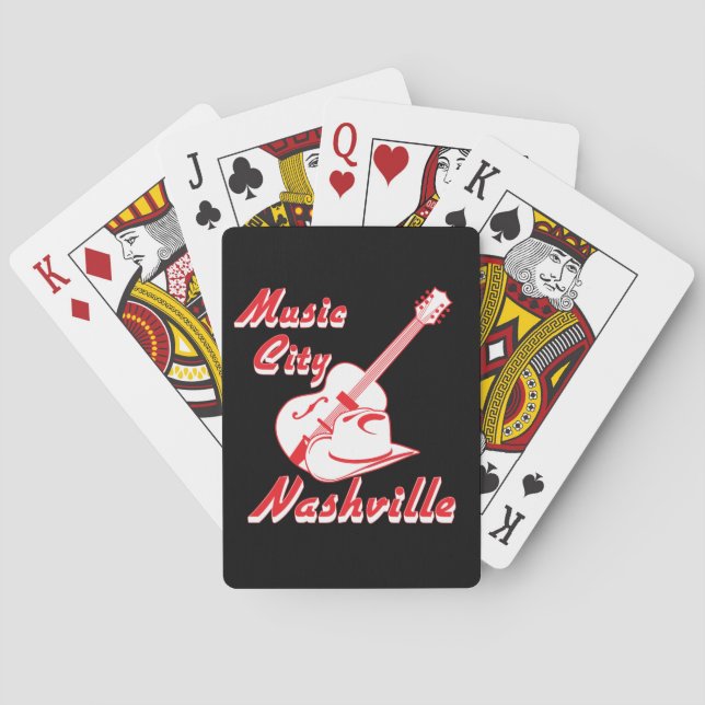 Baraja De Cartas Nashville. Music city (Reverso)