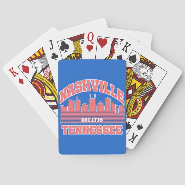 Baraja De Cartas Nashville, Tennessee (Reverso)