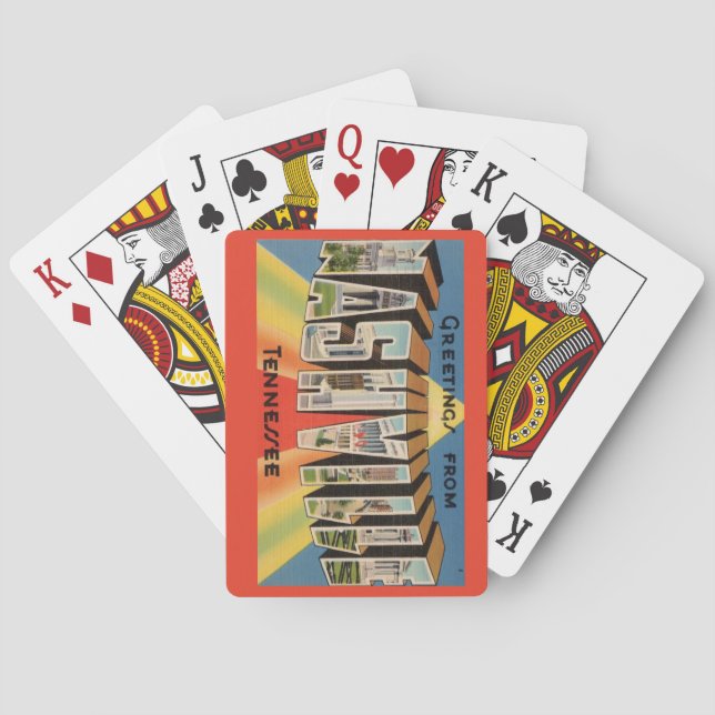 Baraja De Cartas Nashville Tennessee Postcard Playing Cards (Reverso)