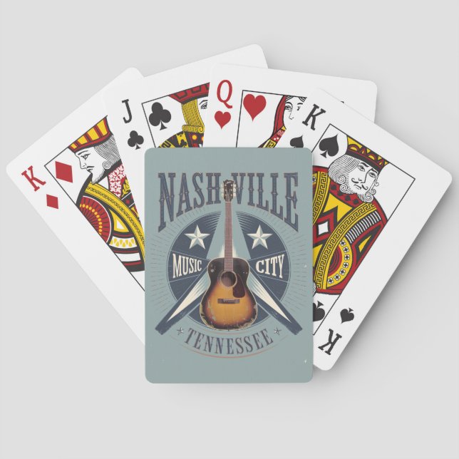 Baraja De Cartas Nashville, TN - Music City USA (Reverso)