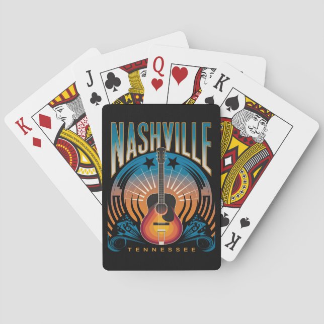 Baraja De Cartas Nashville, TN - Music City USA (Reverso)