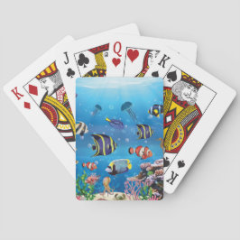 Baraja De Cartas Natación de peces tropicales
