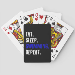 Baraja De Cartas Natación Y Natación Diseño Regalo De Verano