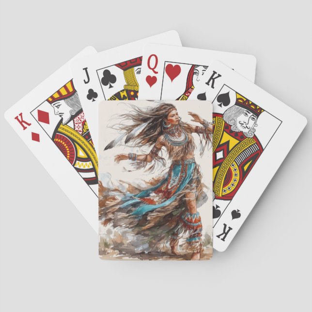 Baraja De Cartas Native American Dancer Classic Playing Cards (Reverso)