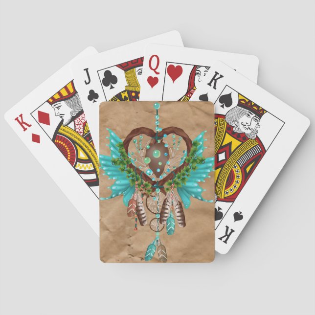Baraja De Cartas Native American Dreamcatcher Playing Cards (Reverso)