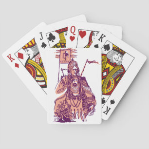 Baraja De Cartas Nativo americano rojo