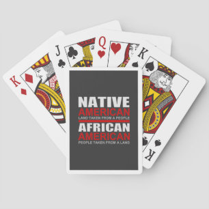Baraja De Cartas Nativos americanos y afroamericanos