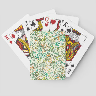 Baraja De Cartas Naturaleza de las hojas botánicas
