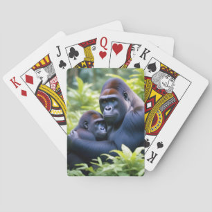 Baraja De Cartas Naturaleza de los animales de gorilas