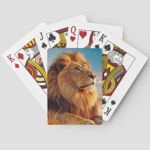 Baraja De Cartas Naturaleza de los animales de los leones Naturalez