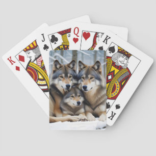 Baraja De Cartas Naturaleza de los animales lobo Vida silvestre